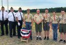 Eagle Scout candidate Gifts Flagpole To Dewey Town Hall