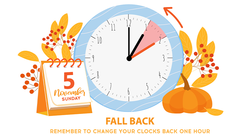 Fall back 2023 time change: When do clocks change for Daylight