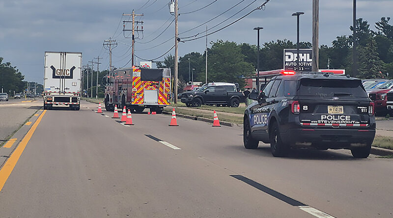 Pedestrian struck by vehicle in Dahl dealership parking lot